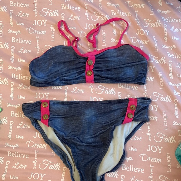 Denim Kids Bathing Suit - Picture 1 of 1